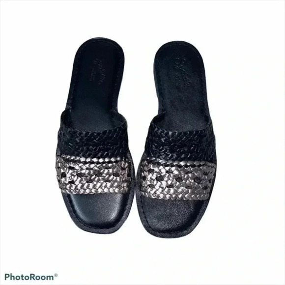 Seychelles leather slide sandals 6 - Picture 1 of 4